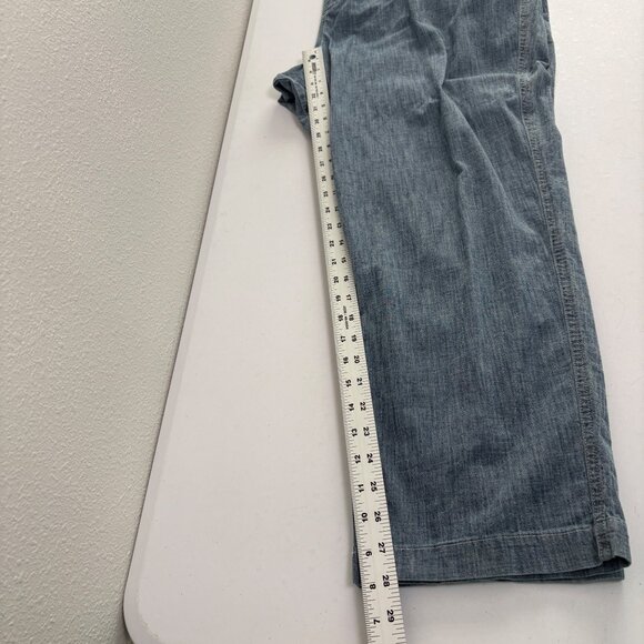 Lands End Pull On Pants Womens XXL 44 46 Blue Elastic Waist Casual Pockets - Picture 12 of 13